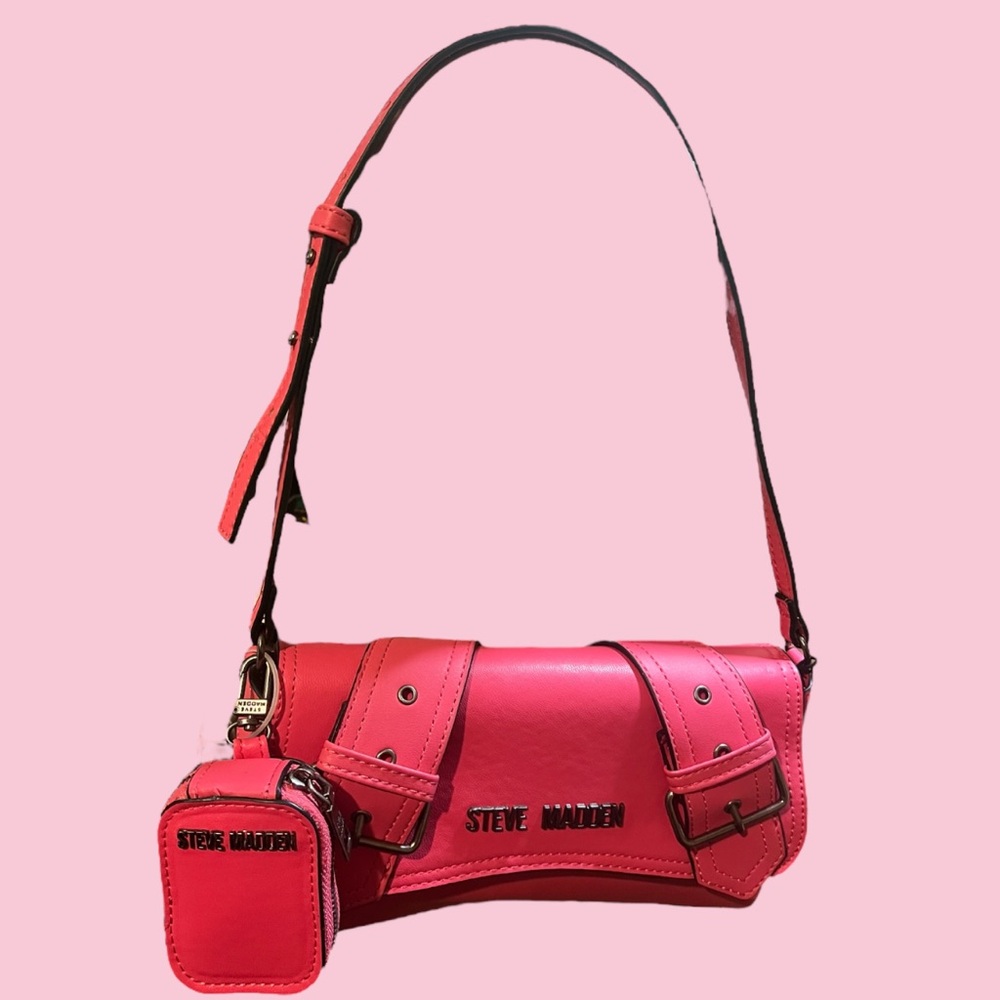 🎀 Steve Madden Pink BGenevieve Shoulder Bag New With Tags 🎀